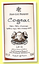 Jean-Luc Pasquet 'Lot 62' (40.4%, OB, for Wu Dram Clan, Petite Champagne, +/-2021) Jean-Luc Pasquet 'Lot 62' (40.4%, OB, for Wu Dram Clan, Petite Champagne, +/-2021)