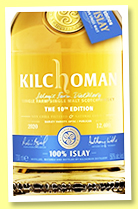 Kilchoman '100% Islay 10th Edition' (50%, OB, 12,400 bottles, 2020) Kilchoman '100% Islay 10th Edition' (50%, OB, 12,400 bottles, 2020)
