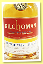 Kilchoman 2007/2019 (55.6%, OB for Malts of Scotland, bourbon barrel, cask #151, 236 bottles)
