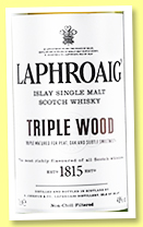 Laphroaig 'Triple Wood' (48%, OB, +/-2020) Laphroaig 'Triple Wood' (48%, OB, +/-2020)