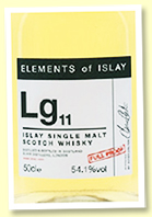 Lg 11 2007/2021 (54.1%, Elixir Distillers 'Elements Of Islay', 1067 bottles) Lg 11 2007/2021 (54.1%, Elixir Distillers 'Elements Of Islay', 1067 bottles)