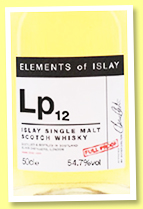 Lp12 2014/2021 (54.7%, Elixir Distillers 'Elements Of Islay', sherry hogsheads, 1672 bottles) Lp12 2014/2021 (54.7%, Elixir Distillers 'Elements Of Islay', sherry hogsheads, 1672 bottles)