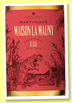 Maison La Mauny 2015/2019 'E15' (62.8%, Excellence Rhum, La Martinique) Maison La Mauny 2015/2019 'E15' (62.8%, Excellence Rhum, La Martinique)