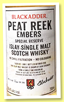 Peat Reek 'Embers' (59.4%, Blackadder, hogshead, 285 bottles, 2016) Peat Reek 'Embers' (59.4%, Blackadder, hogshead, 285 bottles, 2016)