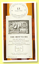 Port Charlotte 13 yo 2001/2015 (63.5%, The Bottlers, refill bourbon hogshead, cask #1031) Port Charlotte 13 yo 2001/2015 (63.5%, The Bottlers, refill bourbon hogshead, cask #1031)