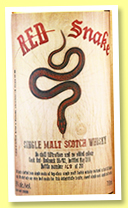 Red Snake (59.7%, Blackadder, Raw Cask, for Taiwan, 272 bottles, 2017) Red Snake (59.7%, Blackadder, Raw Cask, for Taiwan, 272 bottles, 2017)