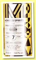 Staoisha 7 yo 2013/2020 (54.7%, Morisco Spirits, bourbon hogshead) Staoisha 7 yo 2013/2020 (54.7%, Morisco Spirits, bourbon hogshead)