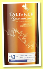 Talisker 43 yo 'Xpedition Oak' (49.7%, OB, American oak hogshead, 1830 bottles, 2021) Talisker 43 yo 'Xpedition Oak' (49.7%, OB, American oak hogshead, 1830 bottles, 2021)