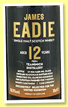 Teaninich 12 yo 2008/2020 (51.5%, James Eadie, 1st fill oloroso hogshead finish, cask # 354556, 246 bottles) Teaninich 12 yo 2008/2020 (51.5%, James Eadie, 1st fill oloroso hogshead finish, cask # 354556, 246 bottles)