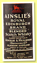 Ainslie's Royal Edinburgh (86.8 US proof, Ainslie & Heilbron, blend, Hulse Import San Francisco, USA, spring cap, +/-1960) Ainslie's Royal Edinburgh (86.8 US proof, Ainslie & Heilbron, blend, Hulse Import San Francisco, USA, spring cap, +/-1960)