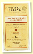 Ardmore 14 yo 2006/2020 (58.9%, The Whisky Cellar, cask #801024, hogshead, 276 bottles)
Ardmore 14 yo 2006/2020 (58.9%, The Whisky Cellar, cask #801024, hogshead, 276 bottles)
