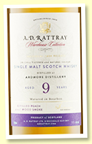 Ardmore 9 yo (59.5%, A D Rattray 'Warehouse Collection', bourbon)
Ardmore 9 yo (59.5%, A D Rattray 'Warehouse Collection', bourbon)
