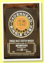 Benrinnes 20 yo 1997/2018 (58%, Cadenhead for HNWS Taiwan, Single Cask, bourbon barrel, 192 bottles)