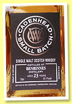 Benrinnes 23 yo 1995/2019 (51.1%, Cadenhead, Small Batch, bourbon hogshead, 708 bottles) 
