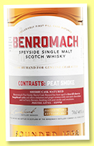 Benromach 2012/2021 'Contrasts: Peat Smoke Sherry Cask' (46%, OB, UK exclusive, first fill sherry hogsheads) Benromach 2012/2021 'Contrasts: Peat Smoke Sherry Cask' (46%, OB, UK exclusive, first fill sherry hogsheads)