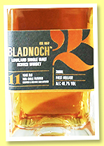 Bladnoch 11 yo 'First Release' (46.7%, OB, bourbon and red wine, +/-2019) Bladnoch 11 yo 'First Release' (46.7%, OB, bourbon and red wine, +/-2019)