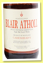 Blair Atholl 23 yo 1966/1990 (57.1%, Cadenhead for Dival di Gabri, dumpy) 
