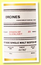 Braes of Glenlivet 23 yo 1994/2018 (50.1%, The Whisky Lodge, Orcines, bourbon barrel, cask #165702) Braes of Glenlivet 23 yo 1994/2018 (50.1%, The Whisky Lodge, Orcines, bourbon barrel, cask #165702)