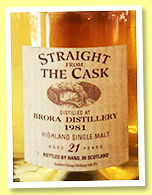Brora 21 yo 1981/2002 (59.2%, Signatory Vintage, LMDW, Straight From The Cask, refill sherry butt, cask #1421, 510 bottles) Brora 21 yo 1981/2002 (59.2%, Signatory Vintage, LMDW, Straight From The Cask, refill sherry butt, cask #1421, 510 bottles)