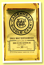 Bruichladdich 30 yo 1988/2019 (48.9%, Cadenhead, Single Cask, bourbon hogshead, 174 bottles) Bruichladdich 30 yo 1988/2019 (48.9%, Cadenhead, Single Cask, bourbon hogshead, 174 bottles)