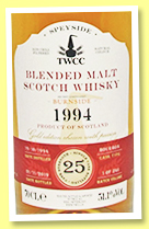 Burnside 25 yo 1994/2019 (51.1%, The Whisky Cask Company, bourbon hogshead, cask #5114, 246 bottles) Burnside 25 yo 1994/2019 (51.1%, The Whisky Cask Company, bourbon hogshead, cask #5114, 246 bottles)