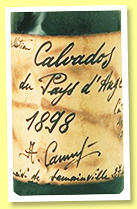 Calvados du Pays d'Auge 1898 (40%, Adrien Camut, Domaine de Semainville, +/-1970?)