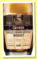 Cambus 41 yo 1979/2020 (53.2%, The Perfect Fifth, 283 bottles) Cambus 41 yo 1979/2020 (53.2%, The Perfect Fifth, 283 bottles)