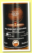 Caol Ila 8 yo 2013/2021 (54.2%, Fadandel, 1st fill PX octave finish, cask #301321, 66 bottles)