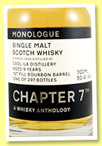 Caol Ila 9 yo 2011/2021 (50.4%, Chapter 7, Monologue, first fill barrel, 297 bottles) Caol Ila 9 yo 2011/2021 (50.4%, Chapter 7, Monologue, first fill barrel, 297 bottles)