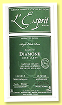 Diamond 2017/2018 'MPM' (85%, L'Esprit, Guyana, Cuvée Edgar) Diamond 2017/2018 'MPM' (85%, L'Esprit, Guyana, Cuvée Edgar)