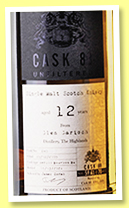 Glen Garioch 12 yo 2008/2021 (59.4%, Cask 88, Unfiltered Series, refill bourbon barrel, cask #640, 230 bottles) Glen Garioch 12 yo 2008/2021 (59.4%, Cask 88, Unfiltered Series, refill bourbon barrel, cask #640, 230 bottles)