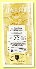Glen Grant 22 yo 1998/2020 (55.1%, Lady of The Glen, refill butt, cask #13212, 444 bottles) Glen Grant 22 yo 1998/2020 (55.1%, Lady of The Glen, refill butt, cask #13212, 444 bottles)
