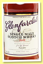 Glenfarclas 2007/2016 (51.1%, OB for The Whisky Exchange, sherry, casks #435+456) 
