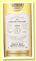 Glenlivet 16 yo 2004/2021 (46%, Gordon & MacPhail, Connoisseurs Choice, refill bourbon barrels, casks #800671-72, 510 bottles) Glenlivet 16 yo 2004/2021 (46%, Gordon & MacPhail, Connoisseurs Choice, refill bourbon barrels, casks #800671-72, 510 bottles)