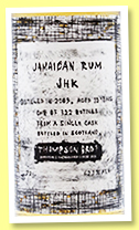 JHK Rum 12 yo 2009/2021 (62.1%, Thompson Bros., Jamaica, 322 bottles) JHK Rum 12 yo 2009/2021 (62.1%, Thompson Bros., Jamaica, 322 bottles)
