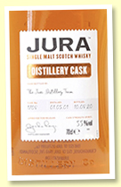 Jura 19 yo 2001/2020 (55%, OB 'Distillery Cask', cask #1708, sherry butt, 470 bottles) Jura 19 yo 2001/2020 (55%, OB 'Distillery Cask', cask #1708, sherry butt, 470 bottles)