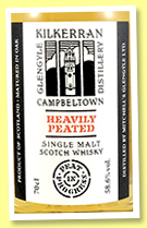Kilkerran 'Heavily Peated Batch 4' (58.6%, OB, Peat in Progress, 2021) Kilkerran 'Heavily Peated Batch 4' (58.6%, OB, Peat in Progress, 2021)