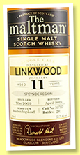 Linkwood 11 yo 2009/202 (53.7%, The Maltman, bourbon hogshead, cask #307137, 291 bottles) Linkwood 11 yo 2009/202 (53.7%, The Maltman, bourbon hogshead, cask #307137, 291 bottles)