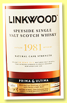 Linkwood 39 yo 1981/2021 (52.9%, OB, Prima & Ultima, 701 bottles) Linkwood 39 yo 1981/2021 (52.9%, OB, Prima & Ultima, 701 bottles)