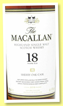 Macallan 18 yo 'Sherry Oak' (43%, OB, 2019) Macallan 18 yo 'Sherry Oak' (43%, OB, 2019)