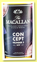 Macallan 'Concept Number 2' (40%, OB, 2019)