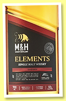 Milk & Honey 'Elements Sherry' (46%, OB, Israel, 2020) Milk & Honey 'Elements Sherry' (46%, OB, Israel, 2020)