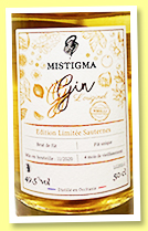 Mistigma (49.5%, OB, Gin, France, 2020)