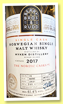 Myken 2017/2021 (61.4%, Berry Bros. & Rudd, Norway, Nordic Casks #1, barrel, cask #15, 246 bottles) 