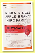 Nikka 12 yo 'Single Apple Brandy Hirosaki' (40%, OB, Japan, +/-2018?)