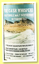 Octomore 8 yo 2011/2020 (59.9%, The Cask Whisperer, first fill bourbon barrel, cask #4555, 246 bottles) Octomore 8 yo 2011/2020 (59.9%, The Cask Whisperer, first fill bourbon barrel, cask #4555, 246 bottles)
