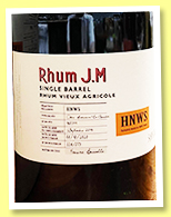 Rhum J.M 6 yo 2014/2020 (54.8%, OB for HNWS Taiwan, Martinique, cask #160311, 273 bottles) Rhum J.M 6 yo 2014/2020 (54.8%, OB for HNWS Taiwan, Martinique, cask #160311, 273 bottles)