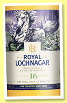Royal Lochnagar 16 yo 'The Spring Stallion' (57.5%, OB, Special Release 2021, Untold Legends) Royal Lochnagar 16 yo 'The Spring Stallion' (57.5%, OB, Special Release 2021, Untold Legends)