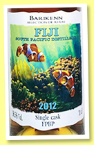 South Pacific Distillery 2012/2021 (58.5%, Barikenn, Fiji, first fill bourbon, 291 bottles) South Pacific Distillery 2012/2021 (58.5%, Barikenn, Fiji, first fill bourbon, 291 bottles)