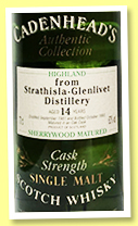Strathisla 13 yo 1981/1995 (63%, Cadenhead, Authentic Collection, sherrywood)